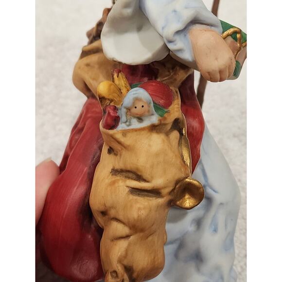 Hallmark Old World Santa Figurine 1983 with Bag of Toys Drum - Picture 6 of 6